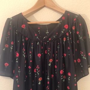 Vintage Black House Dress